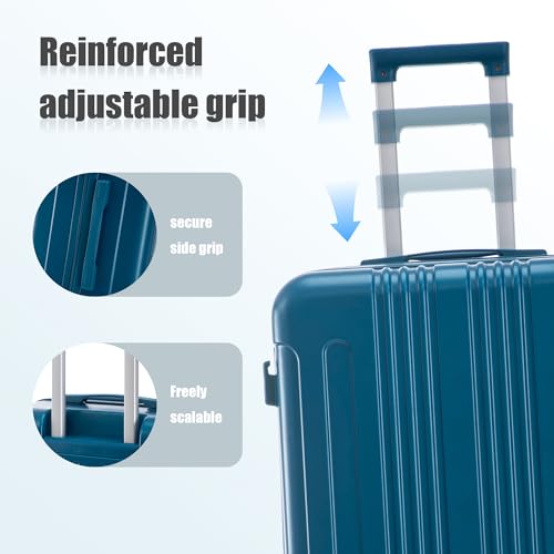 Image of Merax 3 pcs /set in ABS Spinner Wheel Luggage Set, Carry on Suitcase