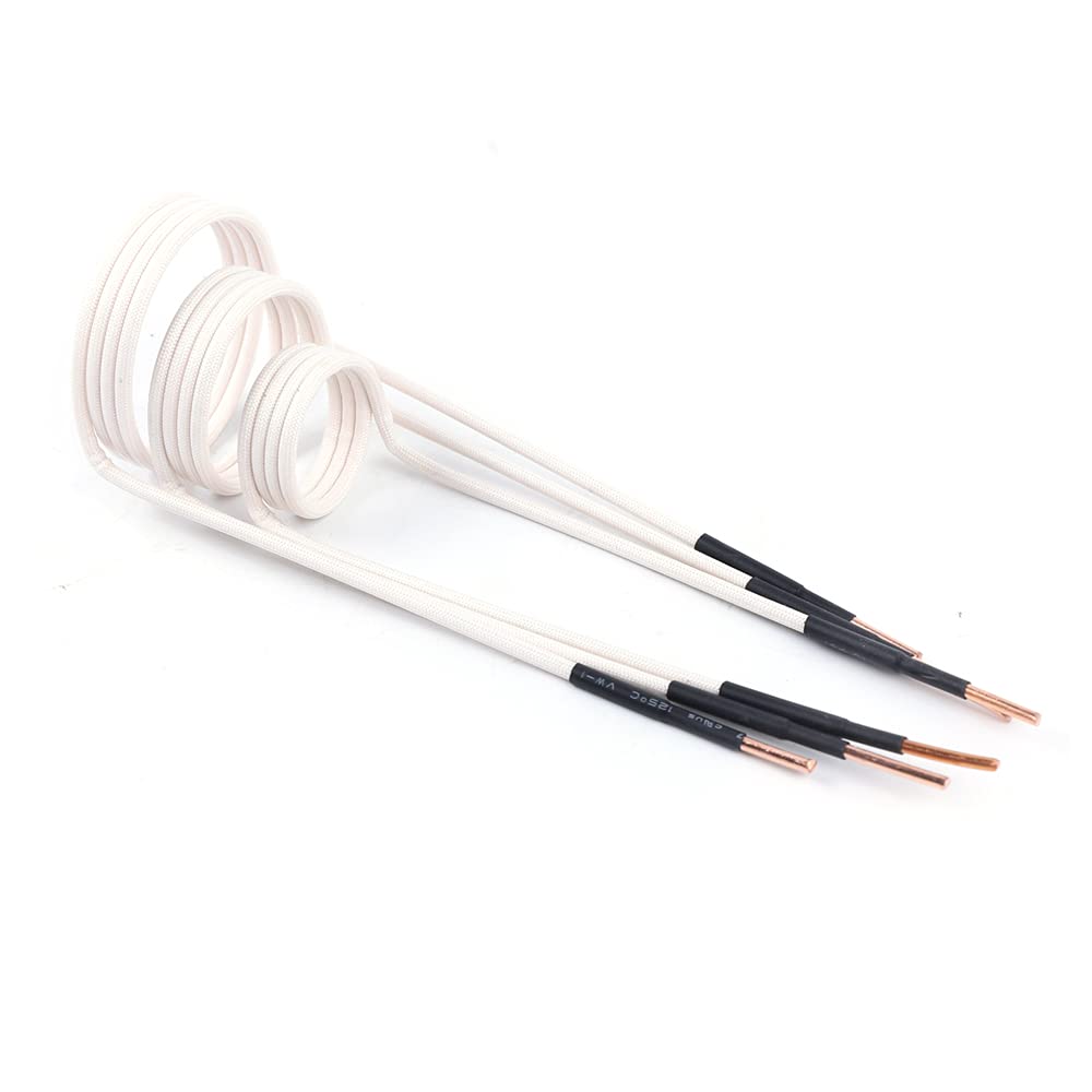 Induction Coils Kit White 8 Pcs for Mini Ductor Heater φ5-40mm Bolts