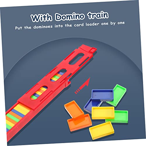 BESPORTBLE Bloques educativos dominó tren para niños miniatura 7