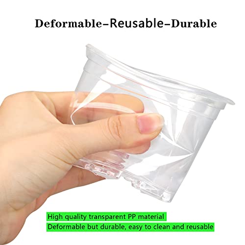 Oupsaui 36 Pack 7/6/5/3.5 Inch Clear Nursery Pots Variety Pack thumb #1