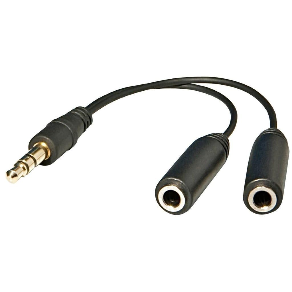 3.5mm Audio Jack Splitter Cable Adapter, Stereo Male to Dual Female Headphone & Mic Y Splitter, AUX Extension Cord for Mobile, Laptop, PC, Tablet – Colors May Vary-image-17