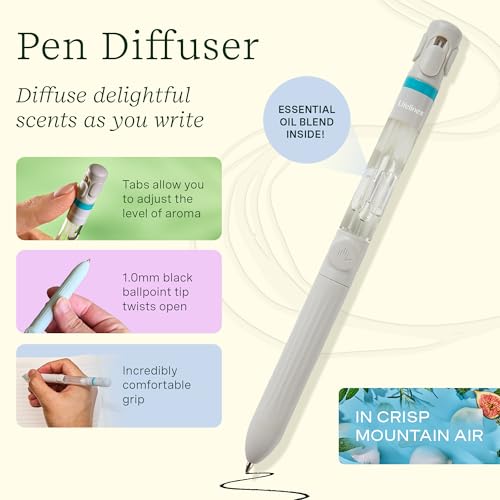 Lifelines Sensory Essentials Travel Set - Includes Everyday Aromatherapy Diffuser, Fidget Grounding Stone, Pen Diffuser & 3 Essential Oil Blends - Unique Sensory Gifts for Women & Men - Image 6
