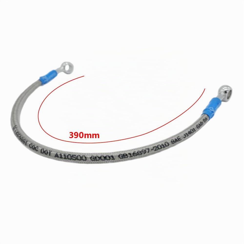 390mm 39cm LE LEFOSSI Universal Moto Tuyau De Frein Tressé en Acier Hydraulique Renforcer Frein Embrayage Huile Tuyau Tuyau De Conduite pour Pit Dirt Bike Enduro Motocross Street Bikes Sport Bikes