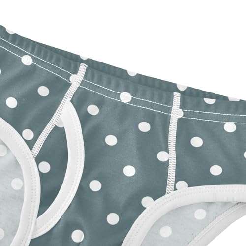 ODAWA White Polka Dots Blue Little Boy Boxer Briefs Boys Cotton Underwear Toddler Boxer Briefs 5t4