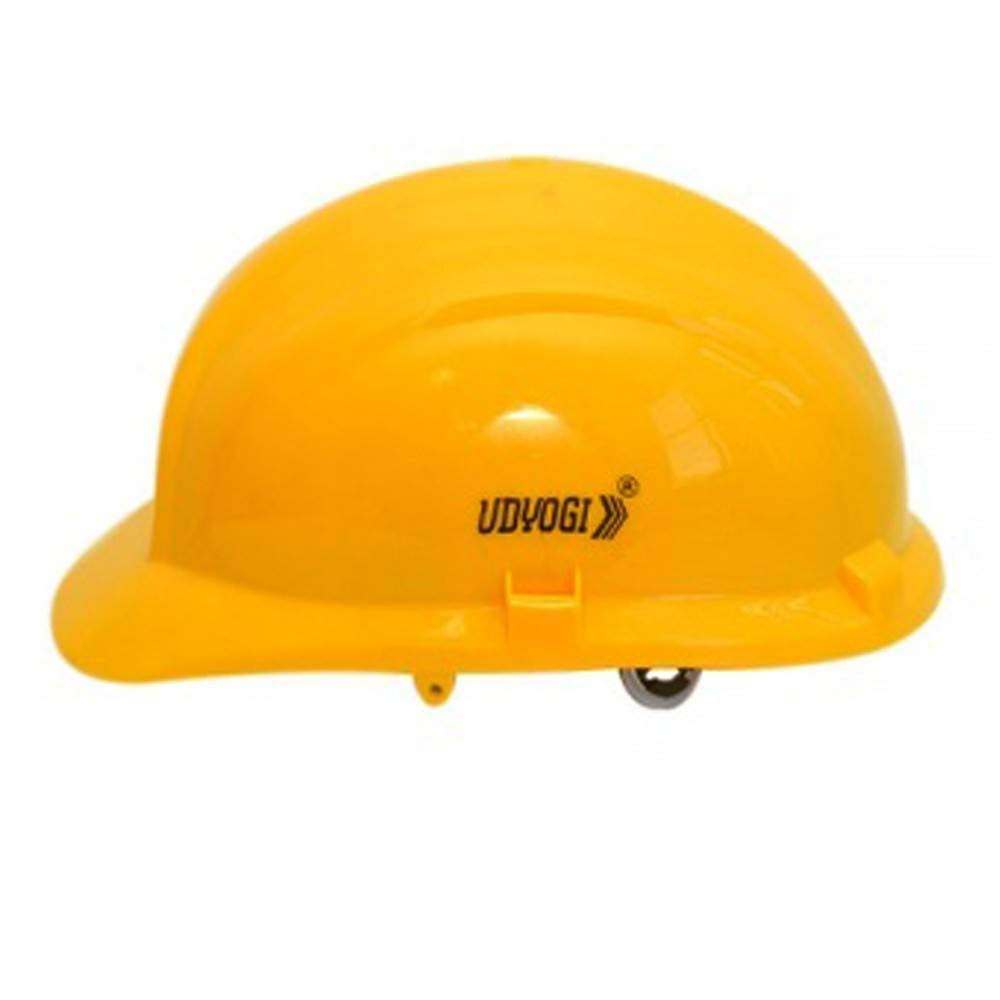 Udyogi 5000 Ratchet Ultra Plastic Safety Helmet (Yellow) Pack Of 5