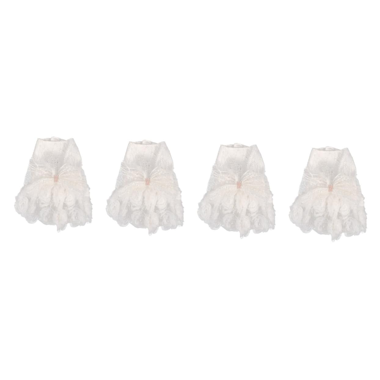 Robe de mariage pour chien en tulle minkissy, lot de 4 pièces pour petit animal