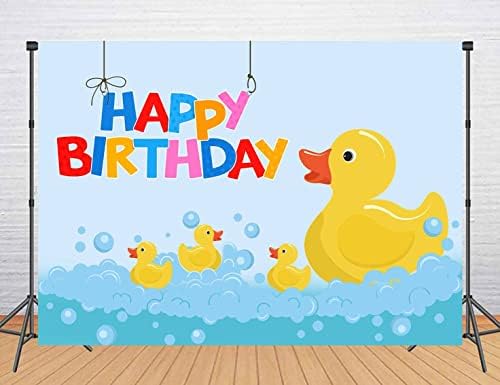 Amazon.com : Yellow Ducky Duck Birthday Party Photography Backdrop