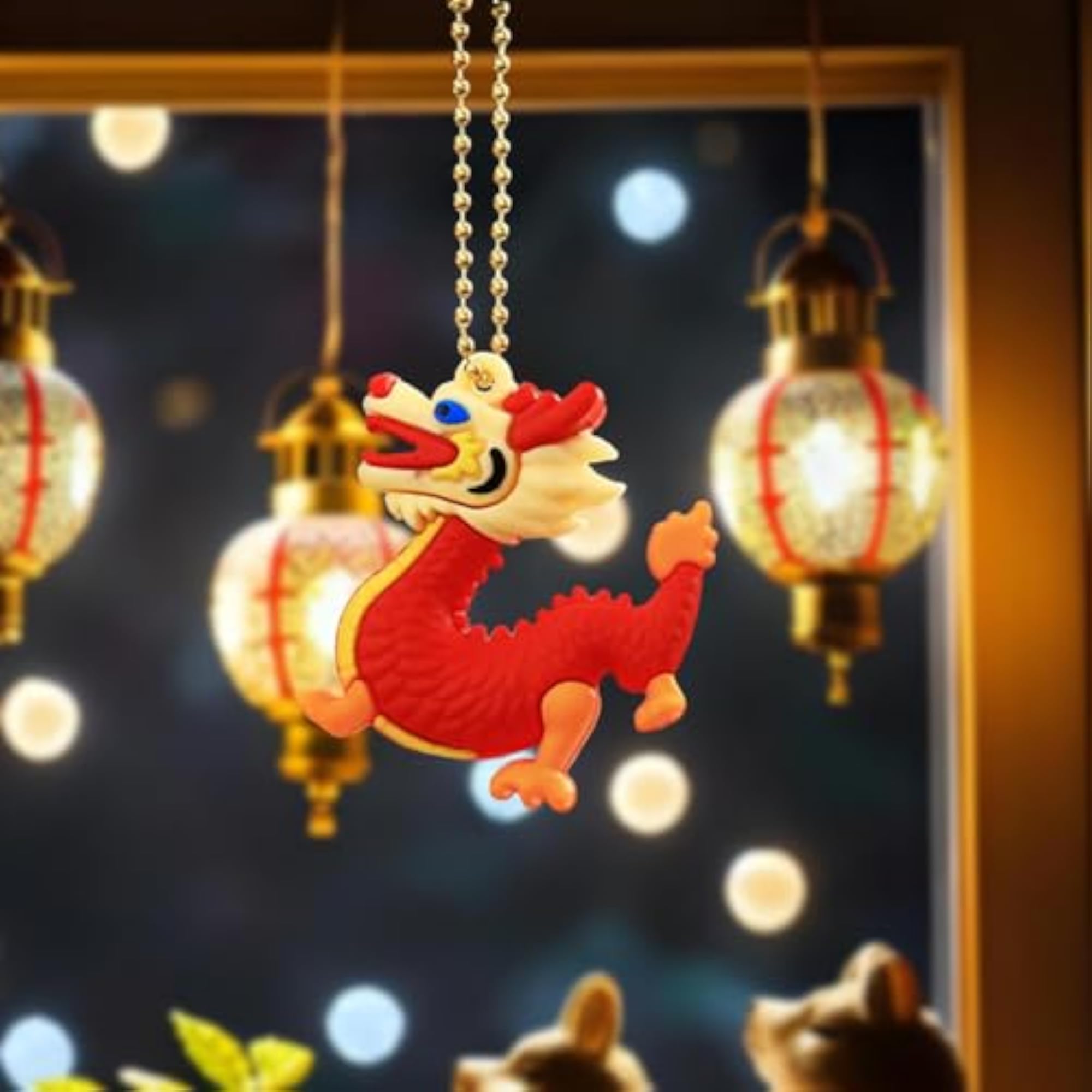 New Year Dragon Pendant, Celebration Gift