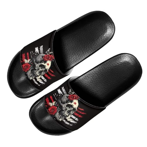 Image of Footwear for Mens Open Toe Athletic Sandals Anti-Slip Sole Slide Sandals Pillow House Flat Shoes Comfortable Slip On Slippers for Indoor & Outdoor