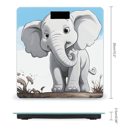Báscula de baño digital White Elephant ultra clara 400lb miniatura 2