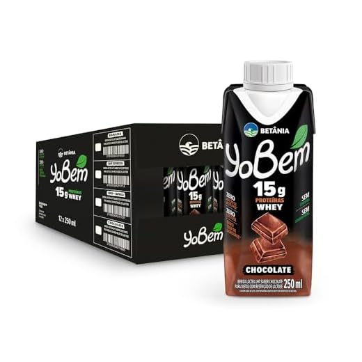 Pack YoBem Bebida Proteica Chocolate 15g de Proteínas Whey - 12 Unidades
