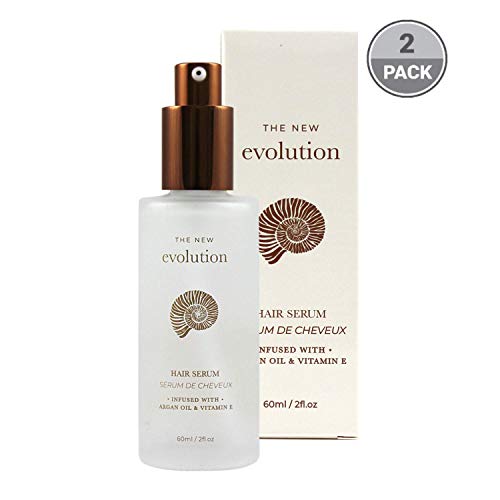 Herstyler Evolution Argan Oil Serum For Hair - Vitamin E Hair Serum To Soften Dry Hair - Nourishing Serum For Hair Straightening - Oil Hair Serum With Aloe Vera (2 Pack)