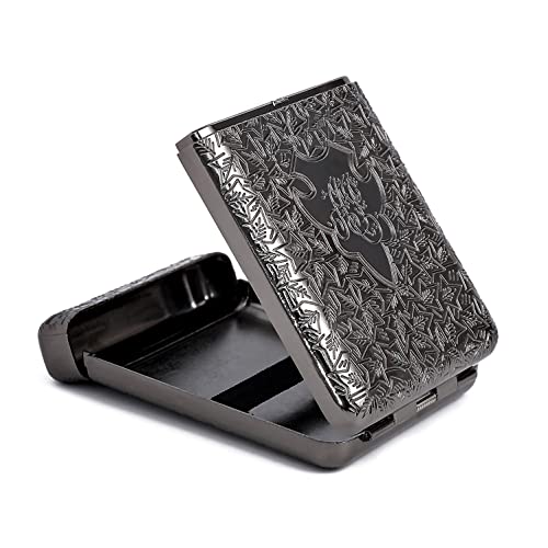 Minimalist Metal Case - ONEONTA Vintage Holder Case - Premium Carrying Case for Men and Women, Black4