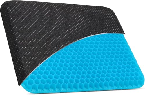 NobeOnbe Cuscino in Gel Traspirante, Cuscino di Ghiaccio a Nido d'Ape, Cuscino Morbido per Sedile Auto, Tappetino rinfrescante per Fianchi