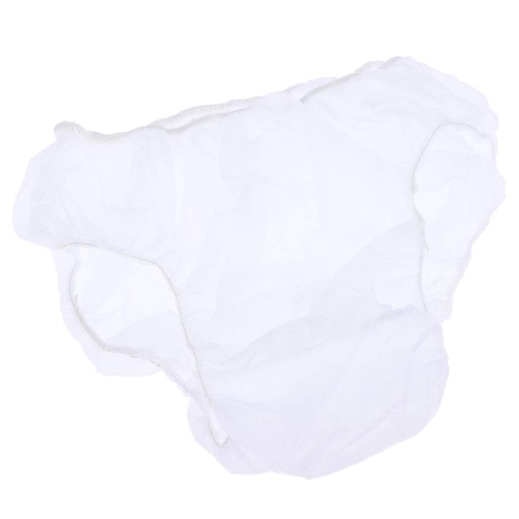 Milageto 50x Unisex Disposable Skin-friendly Panties for Men Women, White