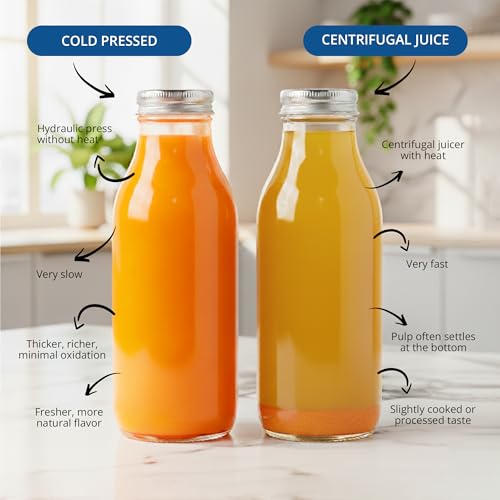 Image of iBELL Cold Press Juicer for Home, 300W Slow Juicer with Quiet Motor & High Juice Extraction, All-in-1 Fruit & Vegetable Juicer, Easy to Clean, Compact Design, 10-Year Warranty