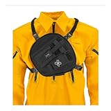 COAXSHER RP-1 Switch Radio Chest Harness for 2 Way Radio & Electronics | Search and Rescue, Ski Patrol, Emergency Response - Black