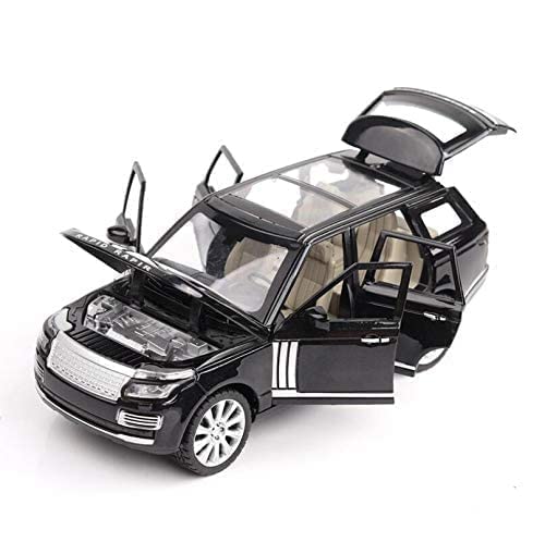 Image of 1 /24 Range Rover SUV Model Car with Box, Zinc Alloy Pull Back Toy car with Sound and Light for Kids Boy Girl Gift?Colors as Per Stock? (Land Rover Defender 1:24)