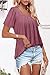 BETTE BOUTIK maternity Summer top women short sleeve tops Short Sleeve tunic tops for women Dark Pink Medium