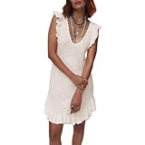 Photo Gallery wlhhbo abiti estivi da donna all uncinetto 2024 senza maniche con volant mini abito da laurea abito da spiaggia lavorato a maglia blu, s, deep u neck bianco, l Photo Gallery wlhhbo abiti estivi da donna all uncinetto 2024 senza maniche con volant mini abito da laurea abito da spiaggia lavorato a maglia blu, s, deep u neck bianco, l