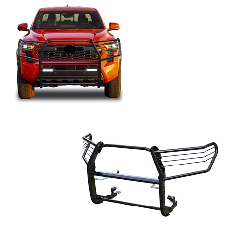 Black Horse Grille Guard Modular Black Compatible with 2024-2026 Toyota Tacoma-17A096404MA