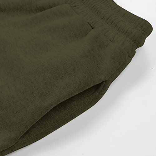 Heavkin Womens Loose Printed Slacks Pleated Elastic Waist Casual Trousers Sweat Pants Comfortable Casual Pants For Maternity #TOP4