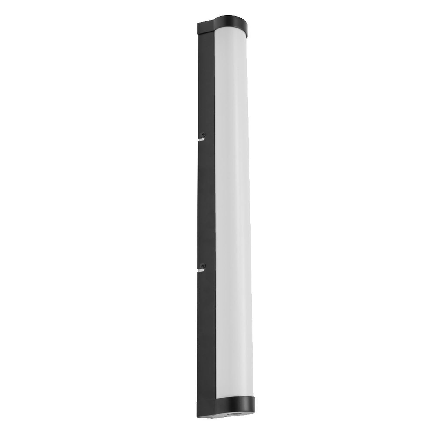 Licht-Erlebnisse LED Wandlampe Aluminium Metall Schwarz 3000-4000 K IP44 CCT dimmbar modern wohnlich Bad WC Spiegel L:60 cm Wandleuchte Küche
