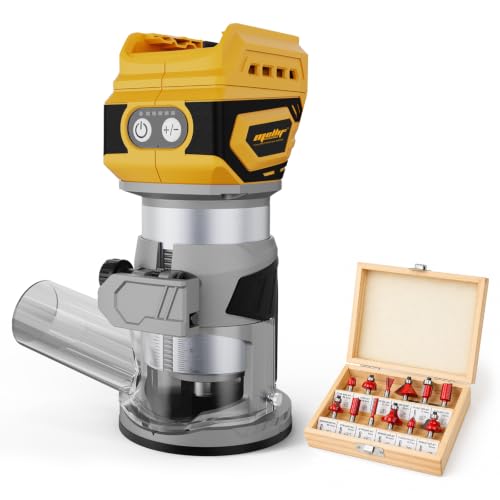 Image of Cordless Brushless Wood Router Compatible with Dewalt 20V 60V Battery