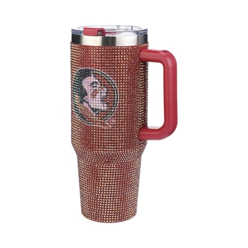Image of The Memory Company Officially Licensed 40oz TC Bling Game Day Tumbler with Vintage Logo, Florida State University