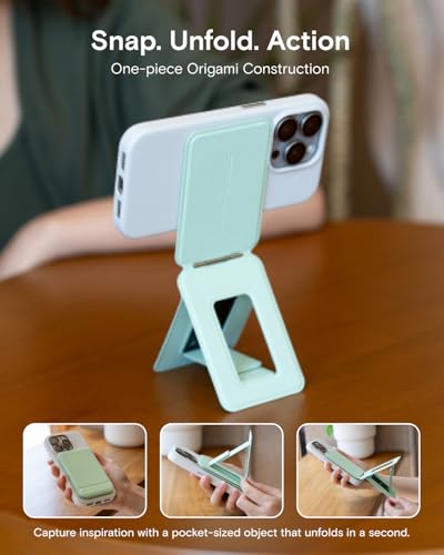 MOFT-Phone-Stand-Magnetic-Phone-Tripod-Stand-Stain-Resistant-MOVAS-Leather-Angle-Adjustment-Strong-Magnets-Tripod-for-iPhone-1615141312-Included-Metal-Ring-Misty-Cove MOFT Phone Stand Magnetic Phone Tripod Stand Stain Resistant MOVAS Leather Angle Adjustment Strong Magnets Tripod for iPhone 1615141312 Included Metal Ring Misty Cove