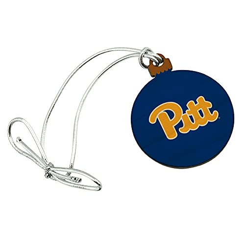 GRAPHICS & MORE University of Pittsburgh Primary Logo Mini Small Tiny Wood Christmas Tree Holiday Ornament