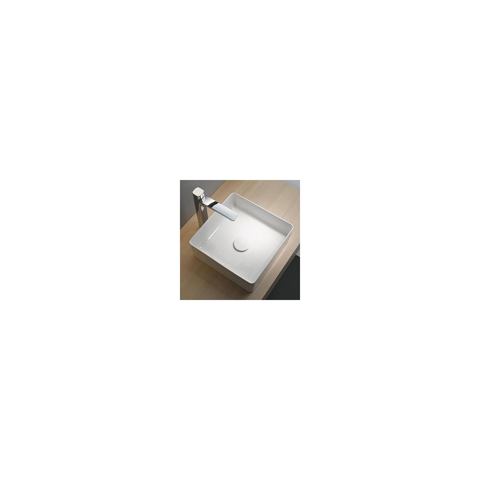 Mueble de baño Will – encimera colgante de 60 cm + lavabo + espejo + mueble cajón + escuadras