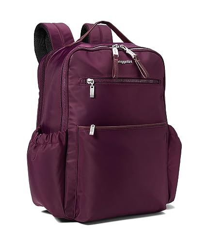 Image of Baggallini Women's Tribeca Expandable Laptop Backpack, Mulberry
