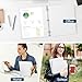 1-Inch 3-Ring-Binder with Pockets - Bundle 12 Packs, 1'' Round Binders Holds 200 Sheets US Letter Size 8.5'' x 11'' - White Binders for Home, Office, and Back to School (1'' - 12 Packs)