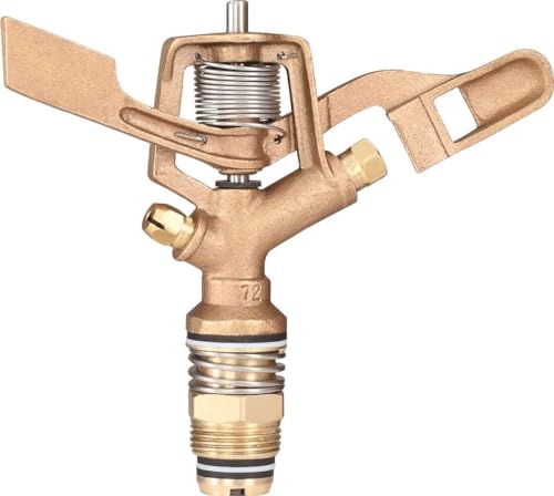 Image of Fieldstar Heavy Brass Impact Drive Sprinkler Garden Watering Irrigation Sprayer