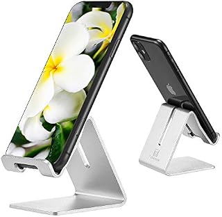 Tobeoneer Desktop Cell Phone Stand Holder, Aluminum Solid Portable Universal Desk Stand