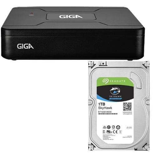 DVR 4 Canais Security Open HD Lite 720P + HD de 1TB - GS0084, Giga, GS0084