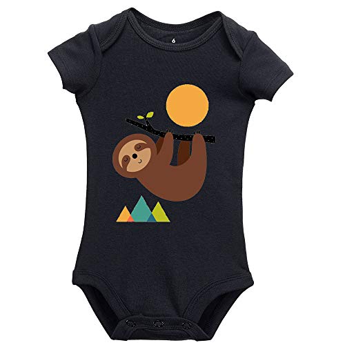 Image of Furmall Cute Sloth Infant Romper Cotton Baby Boys Girls Bodysuit Short Sleeve Jumpsuit T Shirt Outfits for Baby