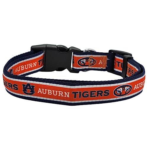 Pets First Collegiate PET Collar New Version Auburn Tigers Dog Collar, Size Medium. Best Sports Team Color for Dogs & Cats. A Shiny & Colorful Dog & Cat Collar Licensed by The NCAA by Pets First - Used condition - US$11.96
