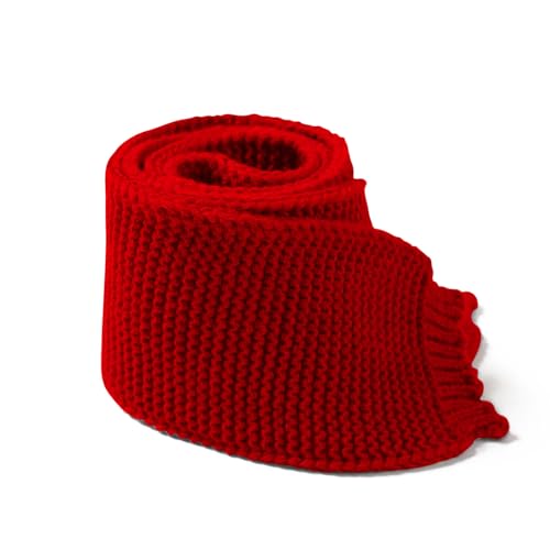 Kids Knit Scarf Toddler Winter Warm Scarves Neck Warmer Fashion Solid Color Scarf for Boys Girls3