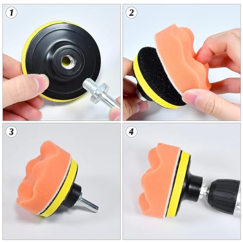 Car Foam Polishing Buffing Kit 27 Pcs