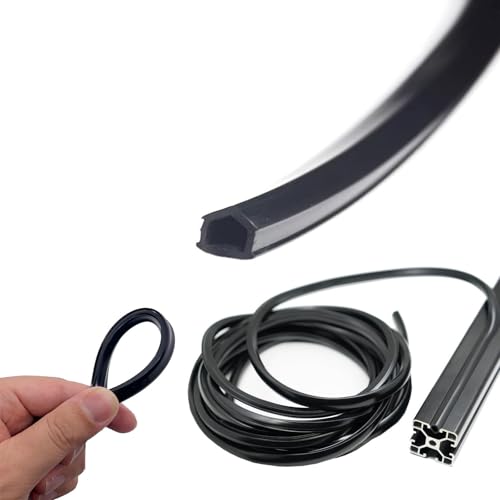 6M Black Dust Protection Soft Cover Seal Strip for 2020&1010 Series 6mm Slot Aluminum Profile Extrustion