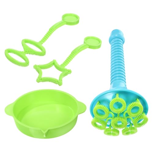 DRESSOOS Burbujas Gigante para Herramienta para Soplar Burbujas de Plástico Seguro y Duradero Kit de Varitas y Plato para Exteriores para Diversión Familiar Parques y Jardines