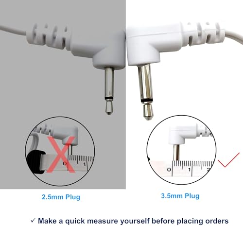 Image of 2 Count TENS Wires Electrode Wires for TENS Unit 3.5 mm Plug to 3.5mm Snap Electrodes Lead Wires for TENS Please Check Plug Size - 3.5mm Plug