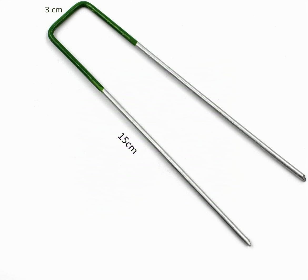 Clavijas de césped artificial de color verde (50 unidades)