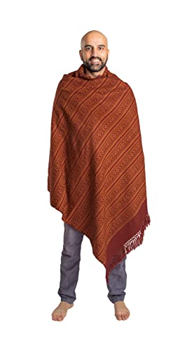 Om Shanti Crafts Meditation Shawl Meditation Blanket Prayer Shawl for Men Women