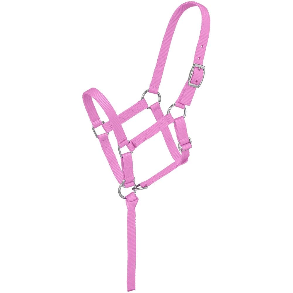 Tough 1 Nylon Foal Halter, Pink, Suckling