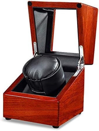 FENOKD Mechanical Watch Shaker Watch Winder for Single Automatic Watches with Quiet Motors and 5 Rotation Modes by AC Adapter Or Battery