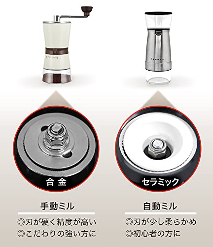 手挽きコーヒーミル 粗さ調節可能 コーヒーミル 【手動 洗える アウトドア 手挽き 細挽き 粗挽き coffee
