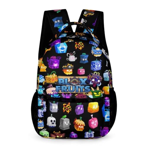 Generic Game Box Backpack Fruits Games Bookbag With Multiple Pockets Casual Fruits Laptop Backpack for Travel Picnic Outdoor